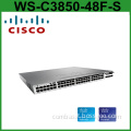Cisco Catalyst Ethernet Switch WS-C3850-48F-S 48 Port PoE Switch with 4*GE/2*10G/4*10G SFP/SFP+ uplink Module